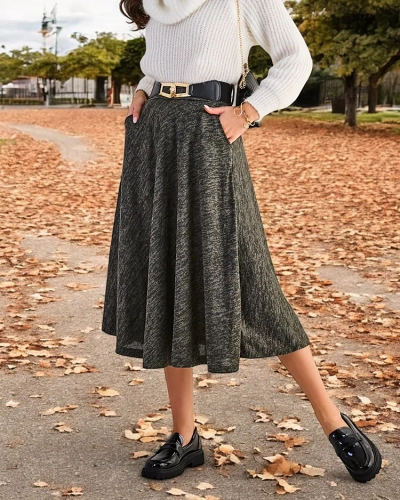 Royalfashion Damen Midi-Rock