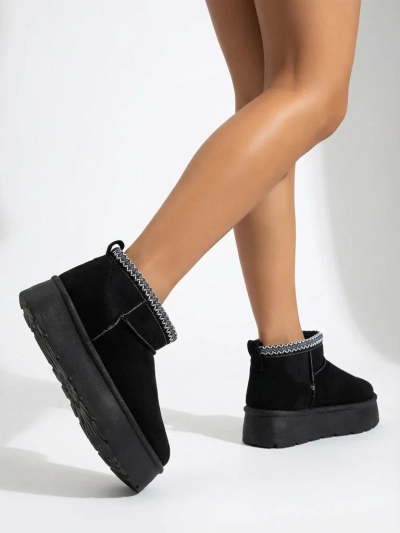 Royalfashion Damen Kurzstiefel a'la Schneestiefel Xoalla