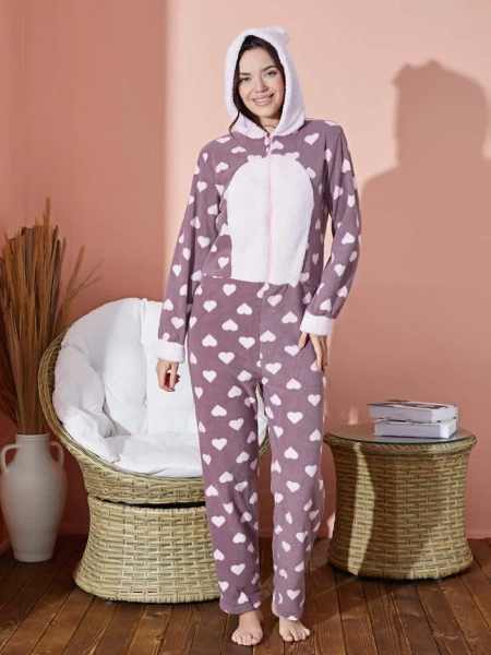 Royalfashion Damen Einteiler Pyjama