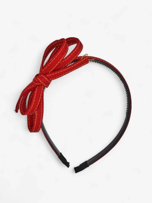 Royalfashion Обруч для волосся з бантиком у джинсовому стилі