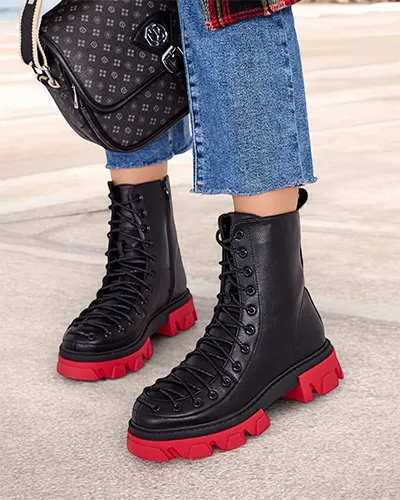 Royalfashion Damen Schnürstiefel Xorri