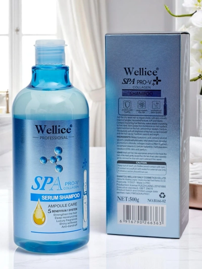 Professionelles Haarshampoo mit Kollagen – Intensive Feuchtigkeitspflege und Glättung der Haare 5-in-1