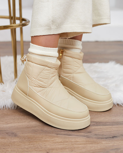 Жіночі снігоступи Royalfashion бежеві Armeda