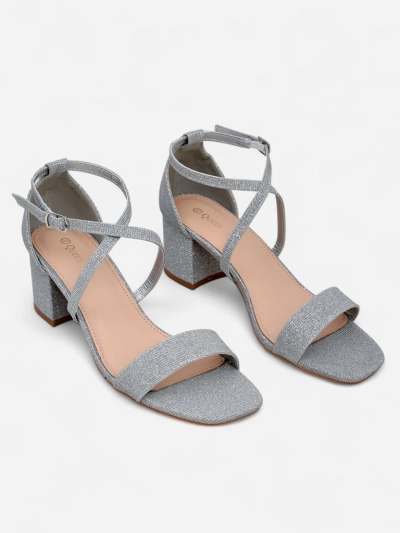 Royalfashion Glitzer Damen-Sandalen Rokates