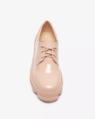 Rosa lackierte Damen Halbschuhe Delgor- Footwear