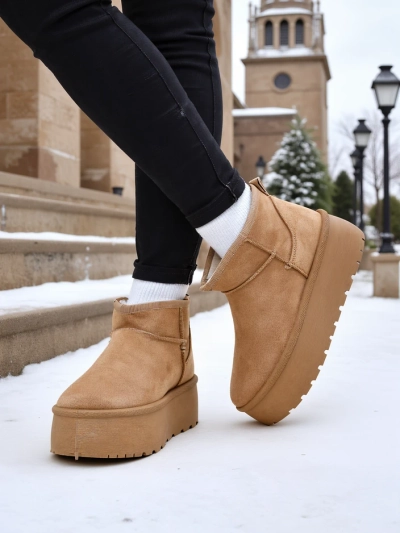 Royalfashion Damen Plateau-Schneestiefel a'la Dagodo
