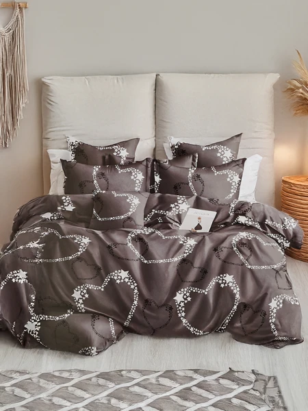 Royalfashion Gemusterte Bettwäsche 180x200 Set 3 TEILE