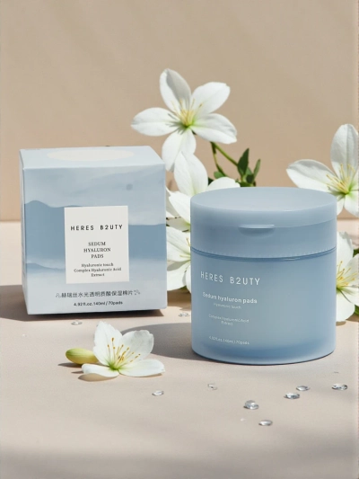 Baumwoll-Kosmetikpads - feuchtigkeitsspendend, mit Hyaluronsäure