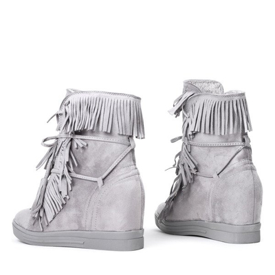 Light gray sneakers on Carmelita indoor wedge - Footwear