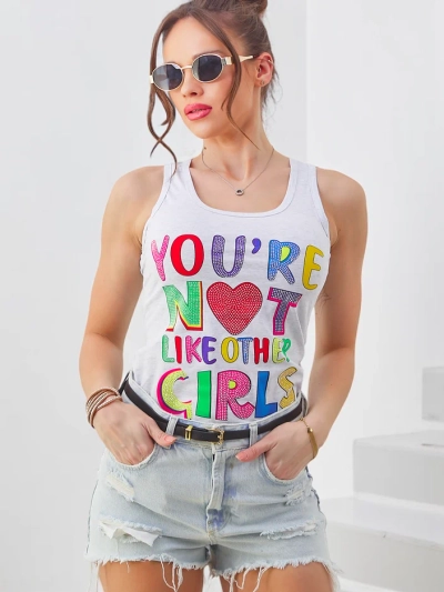 Royalfashion Damen Baumwolltanktop mit Trägern und einzigartigen Prints