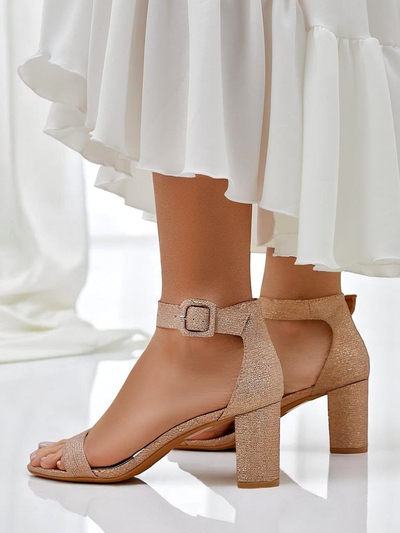 Royalfashion Glitzer Damen Sandalen Montrea