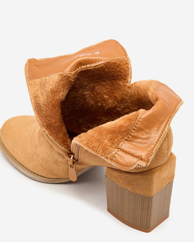 Royalfashion Camel Damen Teascir Stiletto-Stiefel