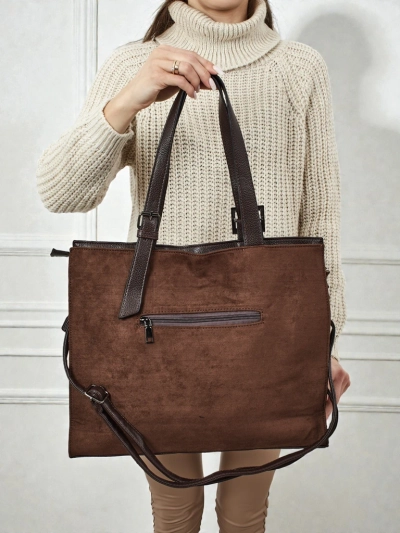 Damen Shopper Handtasche Daverna aus Öko-Wildleder