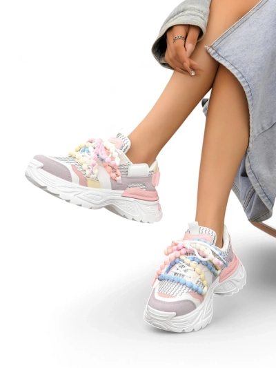 Royalfashion Damen sportliche Sneakers auf dickerer Sohle Loness
