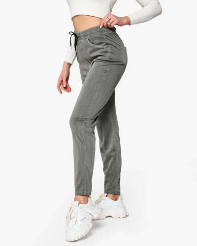 Graue Damen Stoffhose PLUS SIZE- Bekleidung