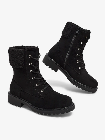 Öko-Wildleder Damen Schnürstiefeletten Trevolla