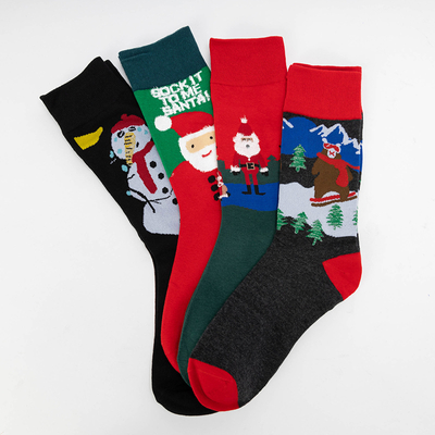 Weihnachtssocken im 4er Karton / Packung - Unterwäsche