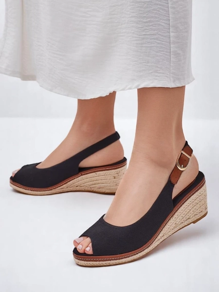 Royalfashion Damen Wedge-Sandalen ohne Zehen Tafenis