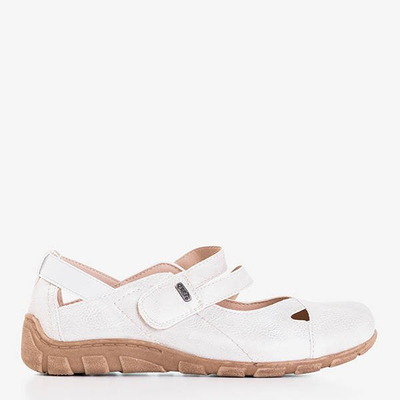 Perte weiße Damenschuhe mit niedrigem Schnitt - Schuhe