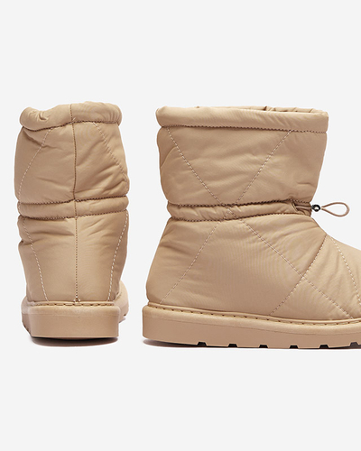 Hellbraune Damen Isolierte Stiefel a'la Schneestiefel Kaliolen - Footwear
