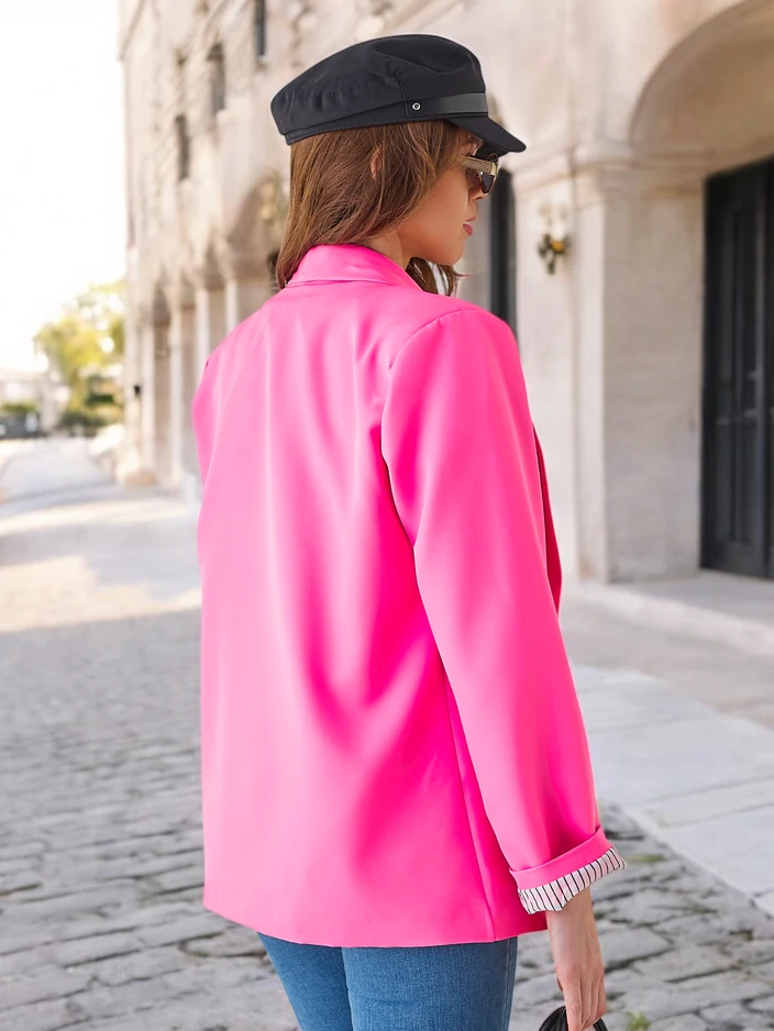 Royalfashion Damenblazer ohne Verschluss Elegantes