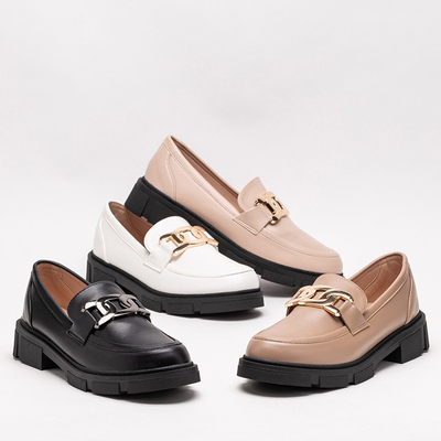 Schwarze Schuhe mit Kette Semla - Schuhe