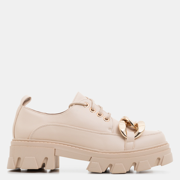 Beige flache Schuhe Eqoia - Schuhe