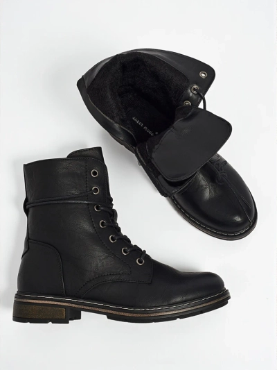 Öko-Leder Schnürstiefeletten Damen Ravonna