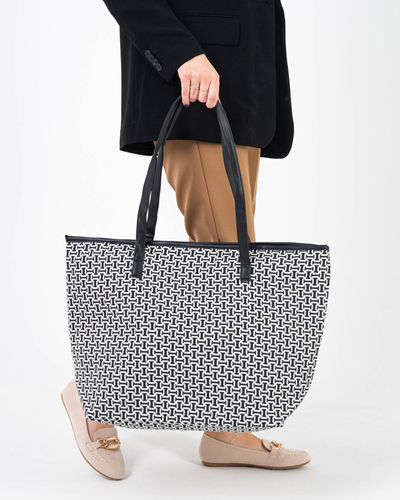 Schwarze Tasche mit Aufdruck - Accessoires