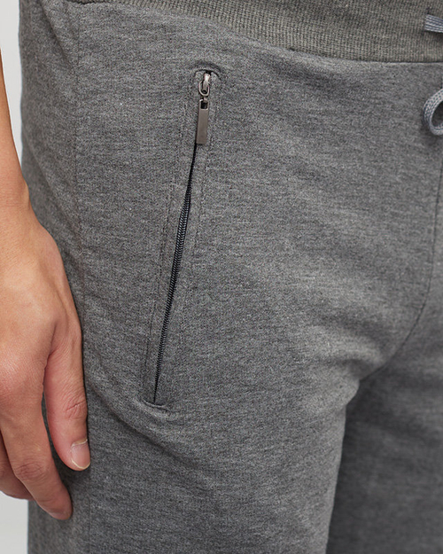 Сірі чоловічі спортивні штани з кишенями на блискавці - Одяг