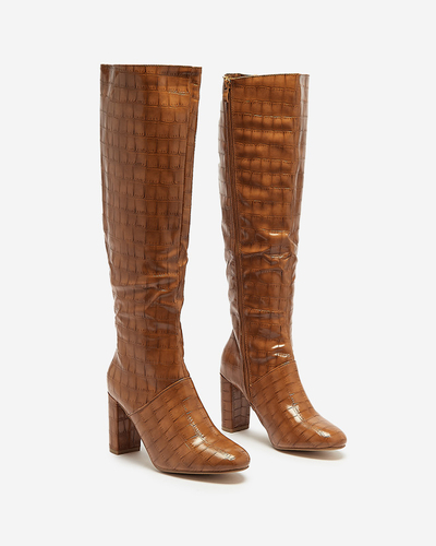 Kamelfarbene Damen Mastiu- Footwear