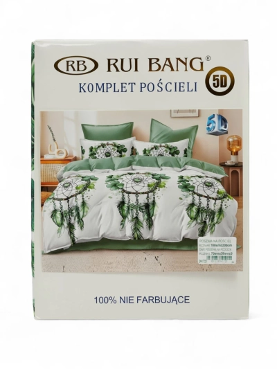 Royalfashion Gemusterte Bettwäsche 180x200 Set 3 TEILE
