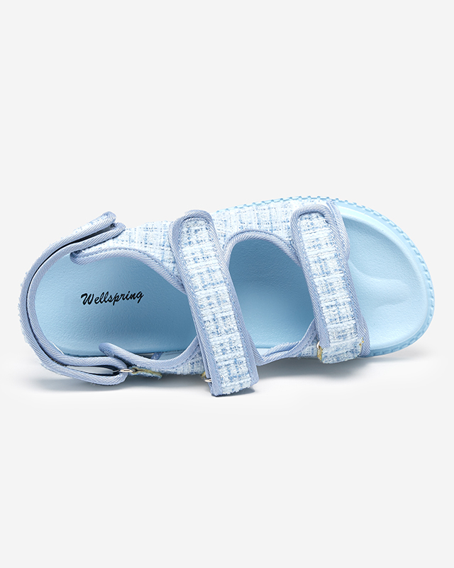 Desotty blaue Stoffsandalen für Damen - Schuhe