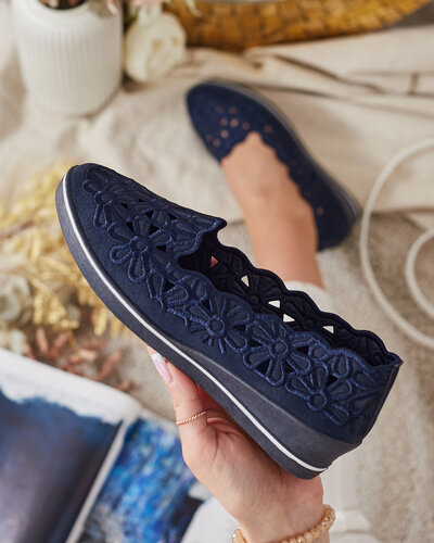 Royalfashion Damen Halbschuhe mit niedrigem Absatz Dellio