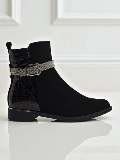 Höhere Damenstiefeletten aus Öko-Leder Arasse