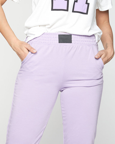 Lila-weißes Sportset für Damen - Kleidung
