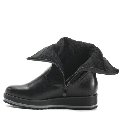 Oryginalne, czarne botki  - Obuwie