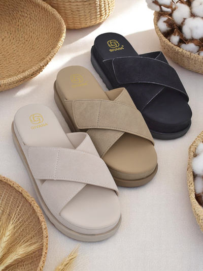 Royalfashion Damensandalen flach Evre