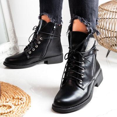 Schwarze Öko-Leder Baggers Maricela - Schuhe