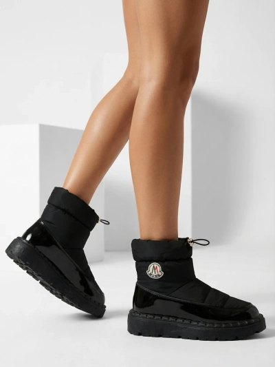 Royalfashion Damen Schlupf-Schneestiefel in schwarzer Farbe Ireda