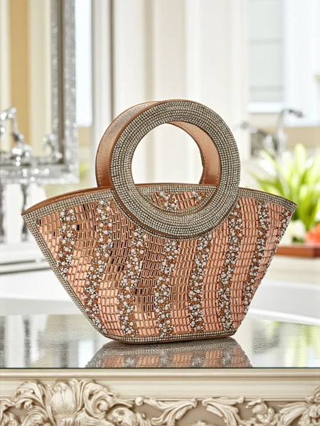 Kleine Damenhandtasche mit Zirkonia-Steinen Sparkle Queen