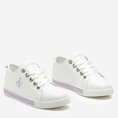 Weiß-lila Damen-Sneaker Tictoa - Footwear