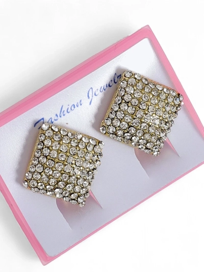 Royalfashion Damen Ohrclips mit Zirkonia