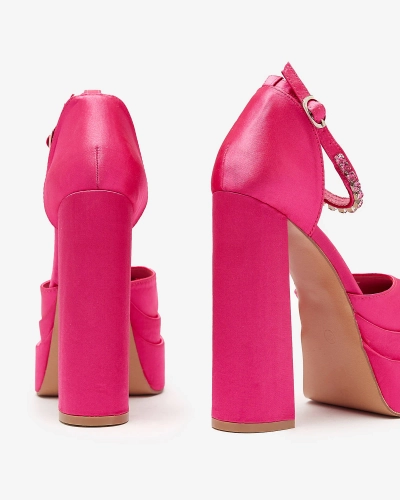 Damen Pumps mit hohem Schaft in fuchsia Farbe Sellca- Footwear