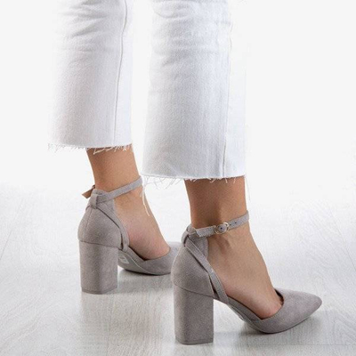 Graue Pumps auf einem höheren Pfosten Party Time - Footwear 1