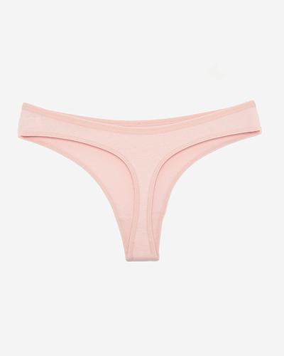 Pinker Damen-String mit Aufschrift - Unterwäsche