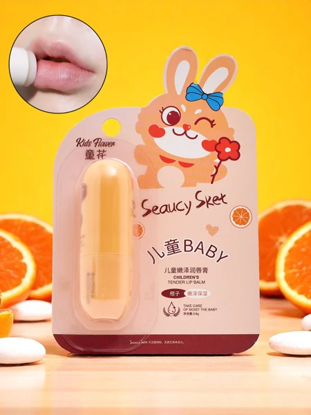 Kinder-Lippenbalsam – spendet Feuchtigkeit und regeneriert – Orange