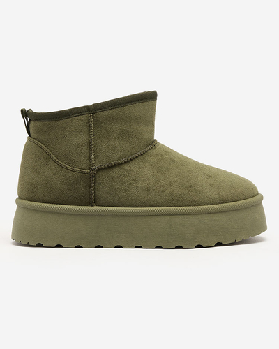 Royalfashion Grün Damen Plateau-Schneestiefel Ersinella