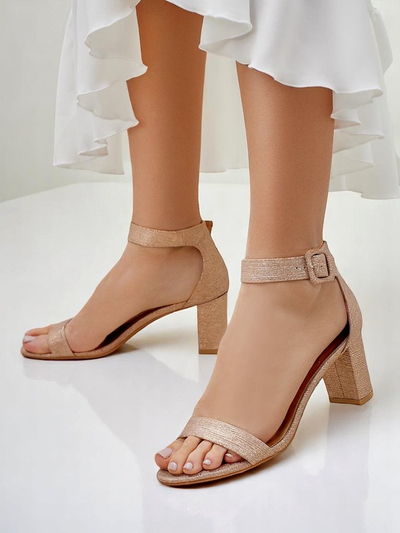 Royalfashion Glitzer Damen Sandalen Montrea