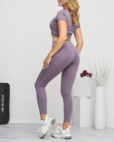 Lila Sport-Set für Damen - Bekleidung